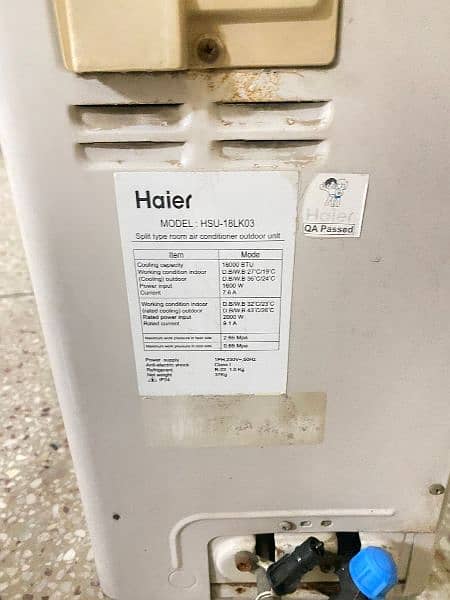 Haier 1.5 ton Split air conditioner 2
