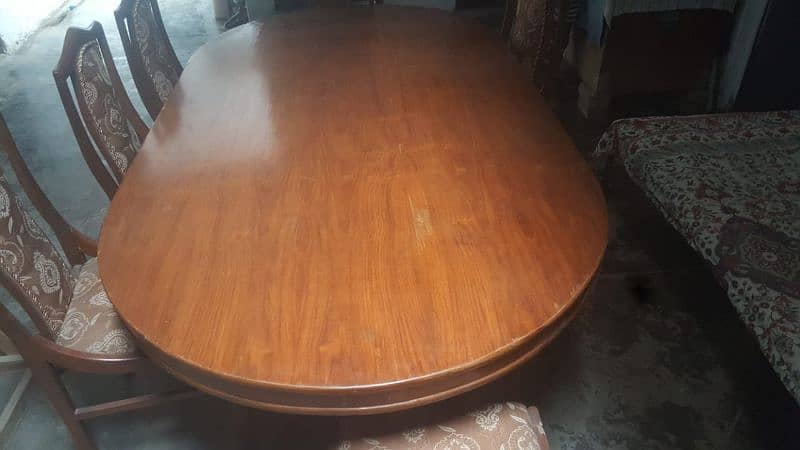 dining table with 8 chairs pure wooden 2