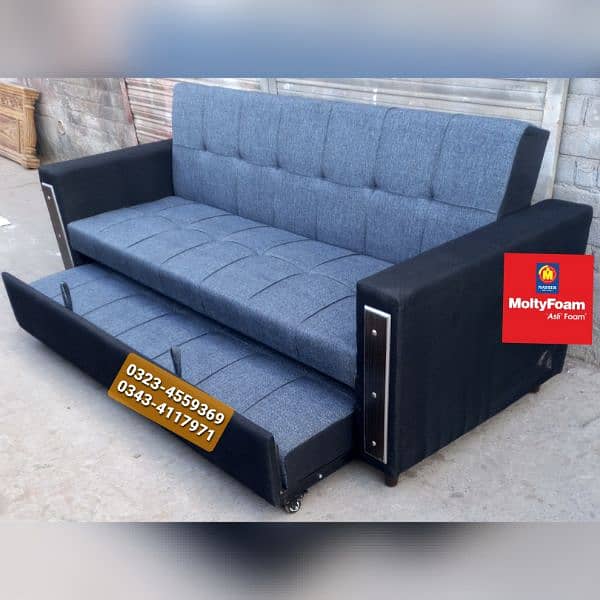 Molty double bed sofa cum bed/dining table/stool/Lshape sofa/chair 14