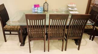 08 x chairs dining table
