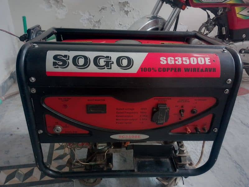 petrol and gas generator good condition 9