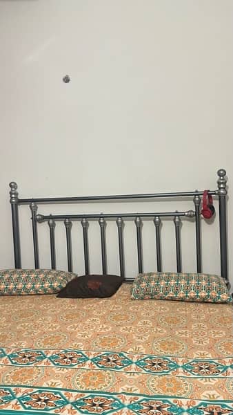 Rod Iron King Size Bed set with mattress 1
