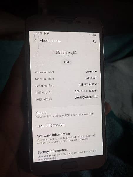 Samsung Galaxy j4 2gb 16gb 8