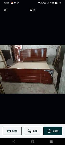 bed / bed set / double bed / kikar wood bed 3