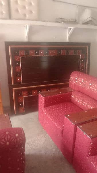 bed / bed set / double bed / kikar wood bed 4