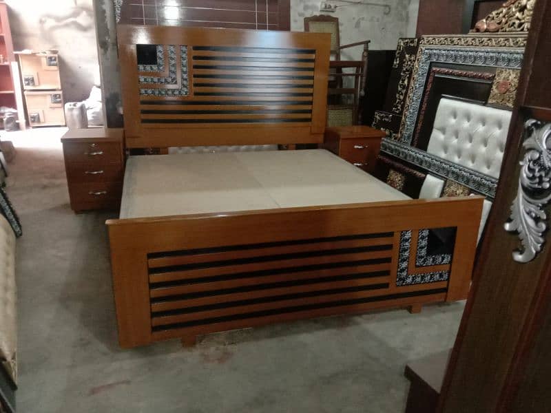 bed / bed set / double bed / kikar wood bed 6