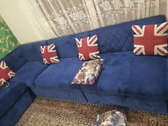 L shap sofa set with extra seat round or Square