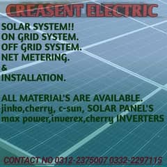 solar system Installation solar panel and inverter 0
