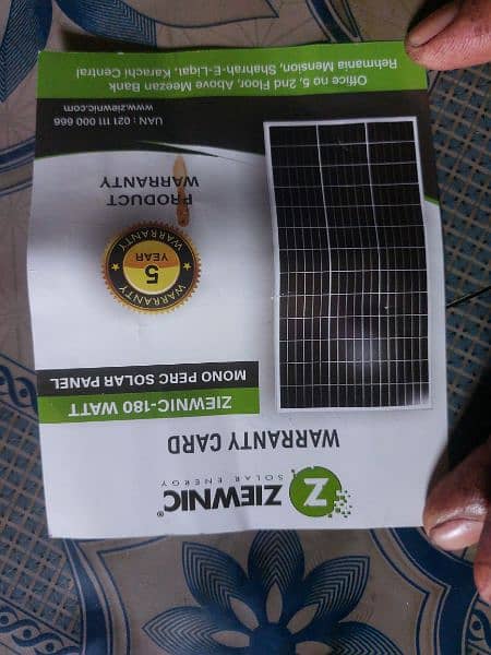 180 watt ziewnic solar panel with 5 year warranty 3