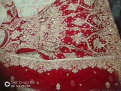 bridal lehnga in pure chiffon with beautiful heavy work