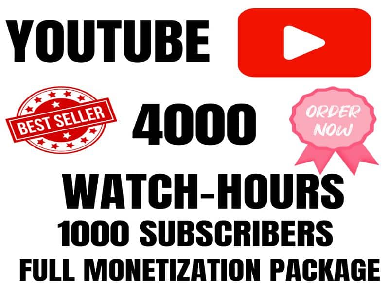 YouTube Subscribers And Watch Time Monetization Pack 0