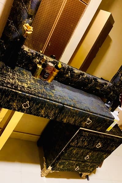 Bed Set | Black Golden Texture Velvet 12