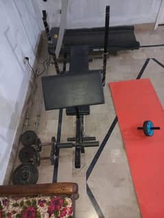 Fitness Accessories Dumbbell,  Plate, Bench, 4 Iron Rod & floor matt