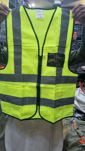 Safety Vest Jackets Reflective Strips Vest 120GMS 19