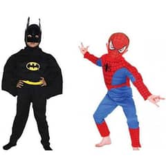 coustmes spiderman Batman Superman Kids