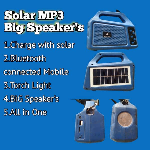 Solar MP3 big speaker 0