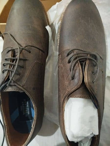 Next Modern Heritage Brown Tan Leather Shoes In Immaculate Conditio 6