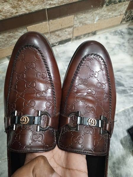 Mens Stylish leather loafers chocolate Brown 1