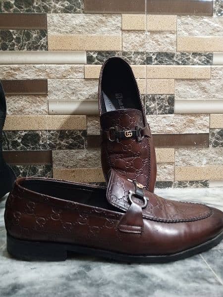 Mens Stylish leather loafers chocolate Brown 3