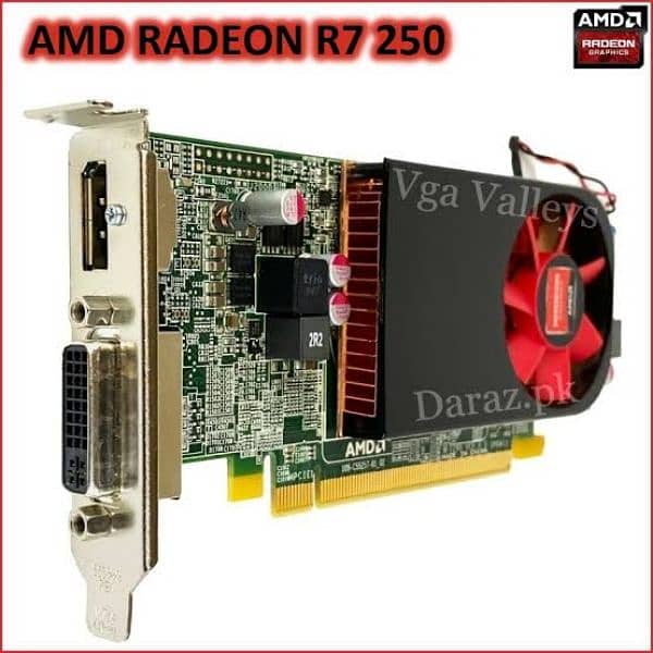 AMD Radeon R7 250 2GB 128 bit Graphics card 1