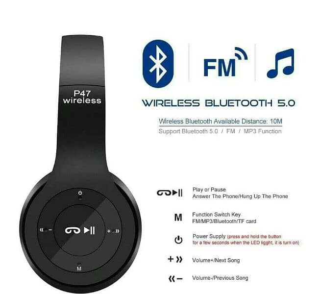 P47 Wireless Headphones [Free Delivery in Pakistan] 2