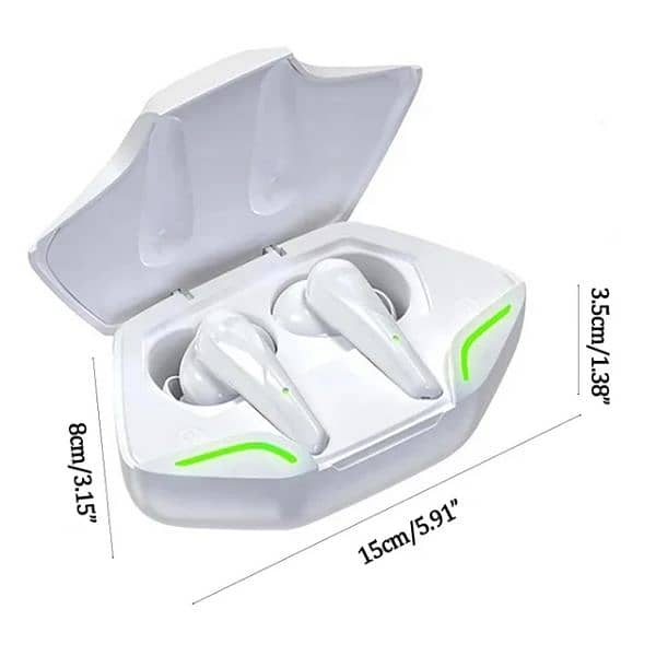 G11 TWS earpods . Bettery timming 5 to 6 hours . Charging cable C type 7