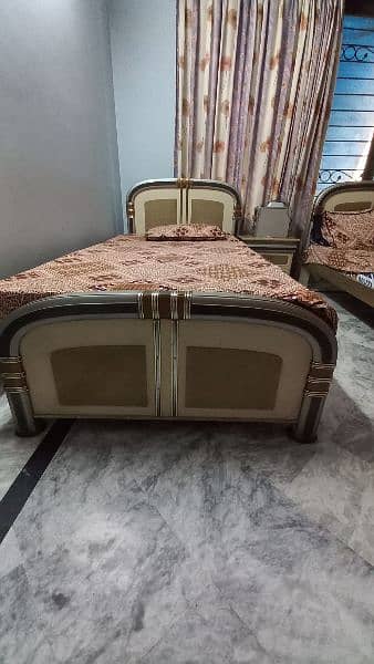 Single Bed Pair With Dressing Table 1