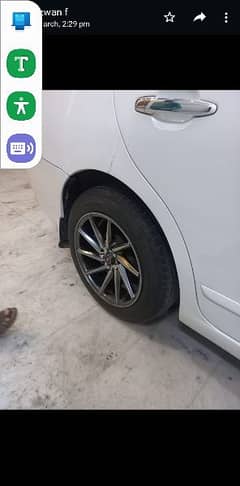 peal. Whrit  new tyre new rims