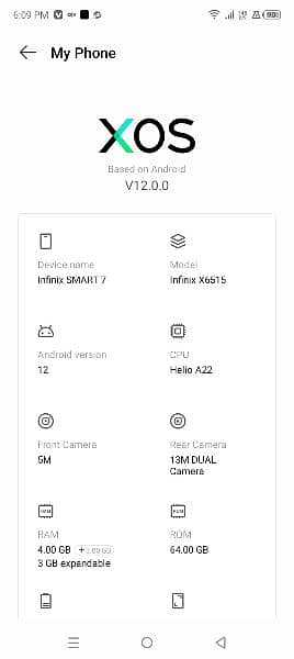 Infinix smart 7  warranty 9 mouth with box 5