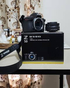Nikon Z 50 Camera with two lenses