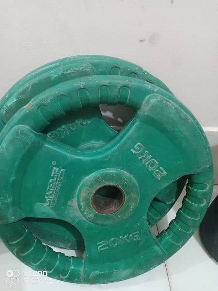 Olympic gym plates good condition 1