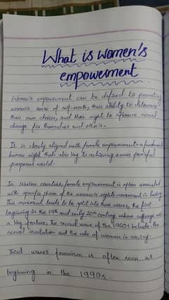 HAND WRITING ASSIGNMENT