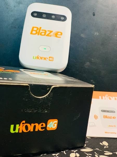 Ufone 4G Blaze latest 2024 internet Device with Data Sim-10/10 conditn 5