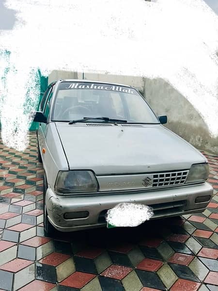 800cc Suzuki Mehran  (Silver color) Model 2002 Registration Lahore 0