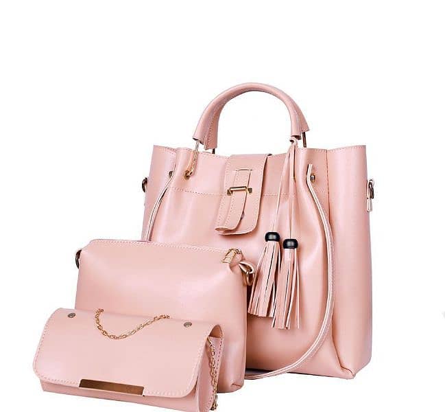 Woman Leather Handle hand Bag Delivery available in Pakistan 5