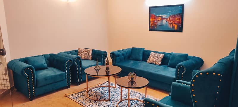 Luxury Furnished 3 Bed Apartment with Servant Quarter Beautiful Margalla View and Large Gallery 1