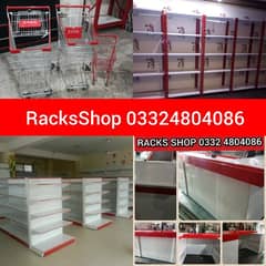 Store Racks/ wall rack/ Double side rack/ shopping trolleys/ Baskets