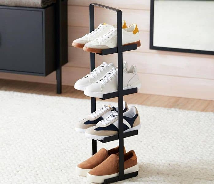 Sturdy 4-Tier Stainless Steel Shoe Rack - Free Delivery! 1
