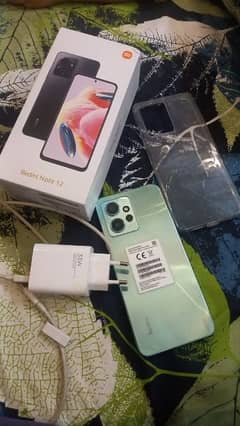redmi note 12 8/128gb complete saman with warranty new condition