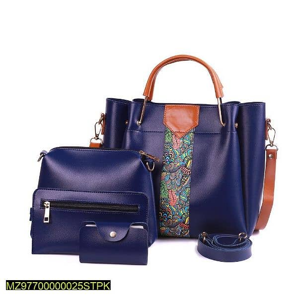 4 pcs women's royal pu leather shoulder bag 7