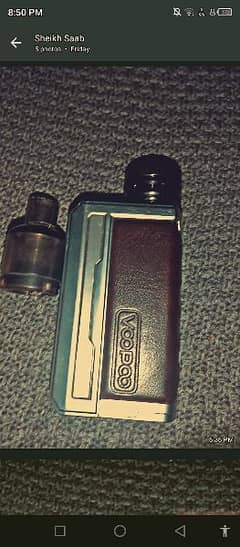 drag 3 177 watts with tpp tank and new coil 8000 mAh battery