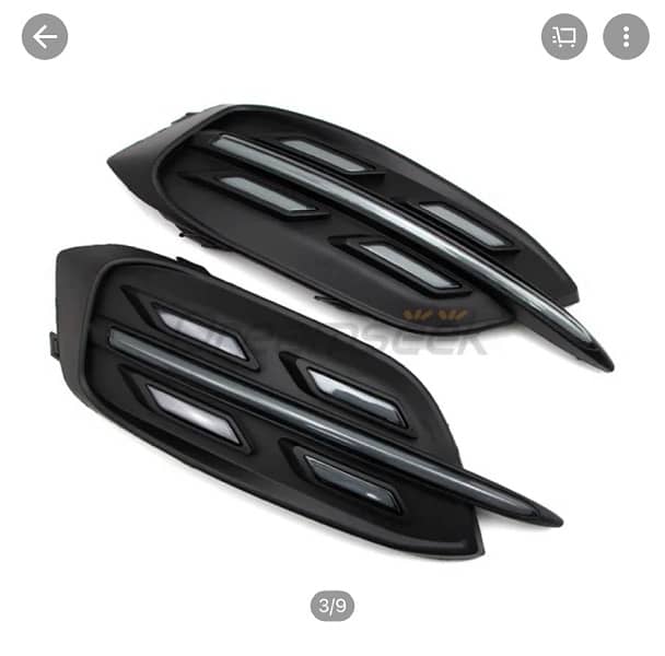 Civic 2016-17-18-19-20-21 Front and back fog light pair 3