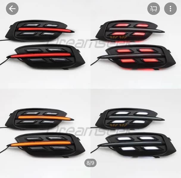 Civic 2016-17-18-19-20-21 Front and back fog light pair 4