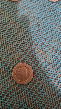 1998 20 pence elizabeth coin