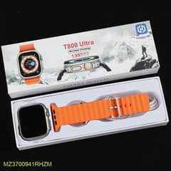 T800 New Ultra Smart Watch Orange Belt