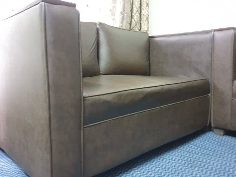8 seater leatheroid sofa 5