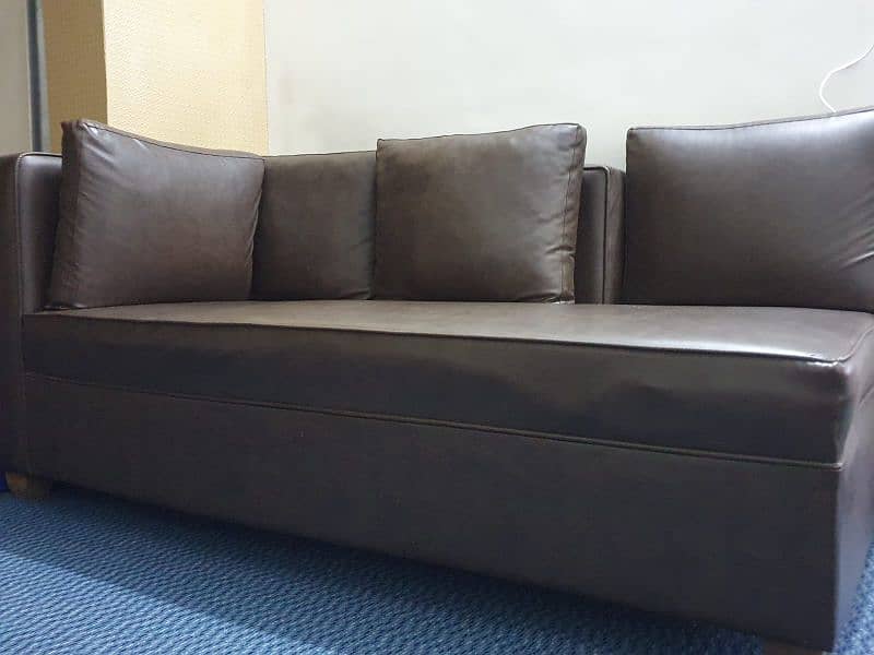 8 seater leatheroid sofa 6