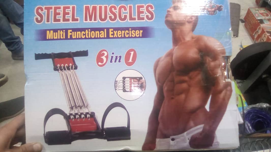 steel muscle 3 in 1 multi function exercise 0
