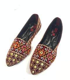 women's embroided pumps with Free home delivery