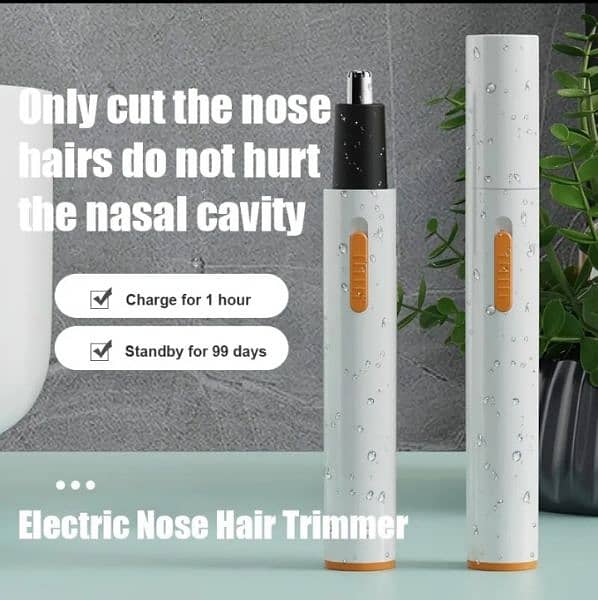 Electric  mini nose hair trimmer usb charging men and women 2